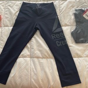 Dark Blue Reebok capri leggings